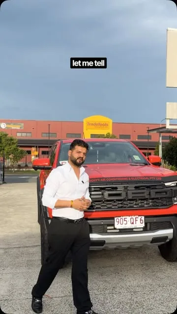 Red Ford Ranger Raptor at handover